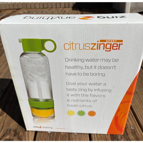 Citrus Zinger Sport Infuse Water 2 Lot pieces New NWT BPA Free 28 oz each - Picture 8 of 8